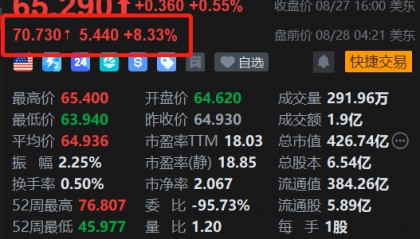 美股异动|携程网盘前大涨超8% 业绩增长+股票回购