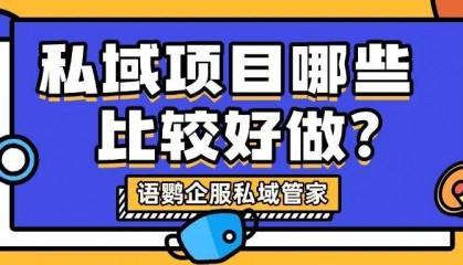 私域项目是什么意思?私域项目哪些比较好做?