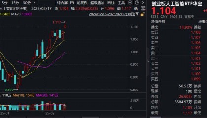 ETF盘中资讯|再创新高!CPO概念股异动拉升,锐捷网络涨超10%,创业板人工智能ETF华宝(159363)盘中涨逾3%