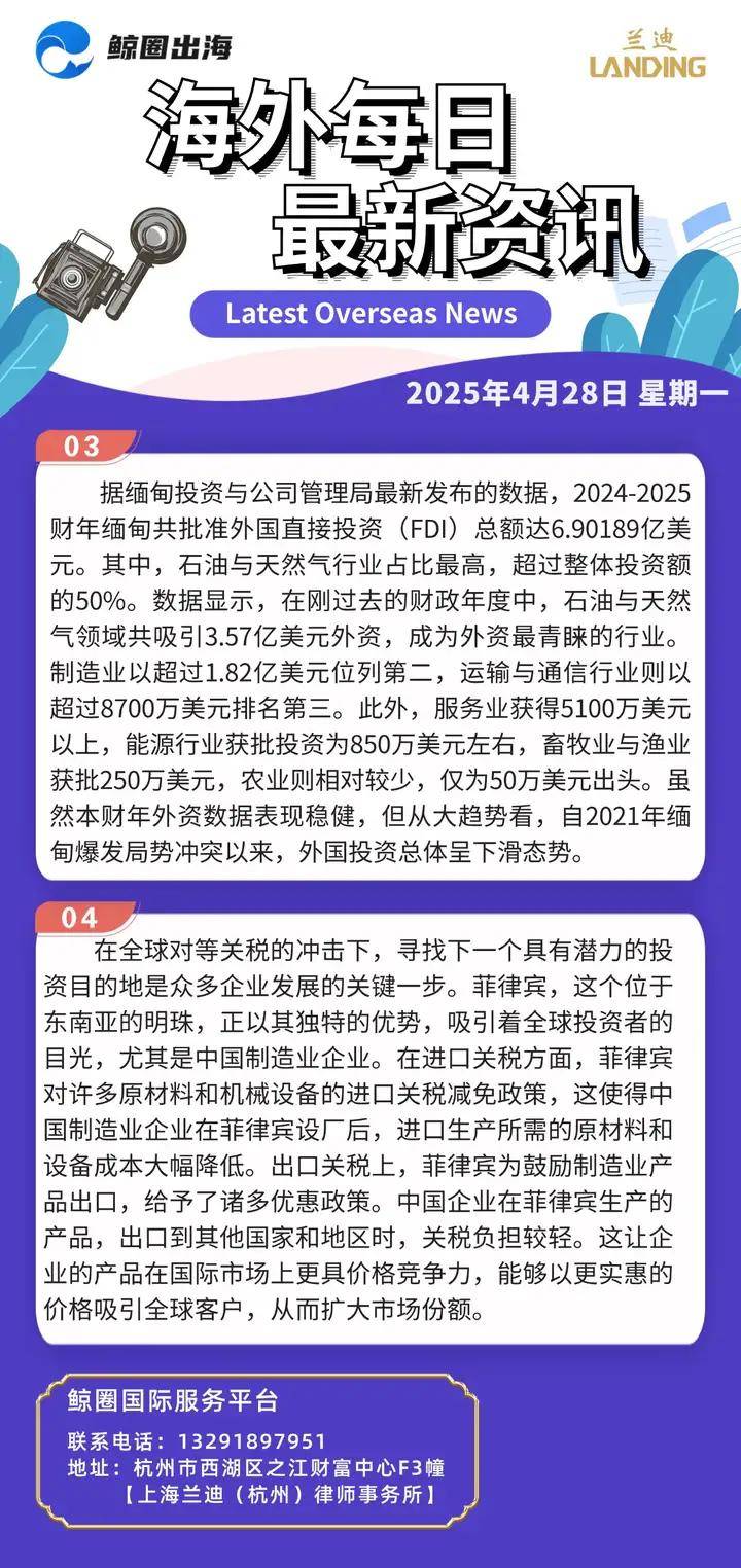 「出海大事件」鲸圈每日资讯，4月28日